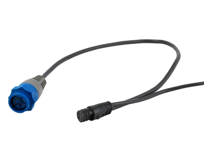MotorGuide 8M4004174 Lowrance 9-Pin HD+ Sonar Adapter Cable — Connects Lowrance  9-Pin to MotorGuide Blue/Gray 7-Pin Sonar 